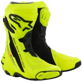 4101-0035-47 Alpinestars Supertech R Vented Boots 12 Yellow Fluo/black