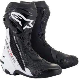 4101-0206-46 Alpinestars Supertech R V2 Black White Boots Size 46
