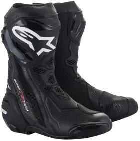 4101-0305-44 Alpinestars Supertech R V2 Black Vented Boots Size 44