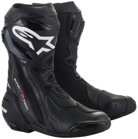 4101-0305-46 Alpinestars Supertech R V2 Black Vented Boots Size 46