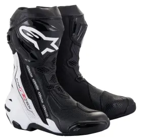 4101-0306-42 Alpinestars Supertech R V2 Vented Boots 8 Black/white