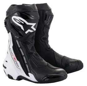 4101-0306-44 Alpinestars Supertech R V2 Vented Boots 9.5 Black/white