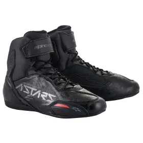 4110-0267-15 Alpinestars Mens Faster-3 Riding Shoes Black/gun Metal Size Us 12 -4110-0267-15