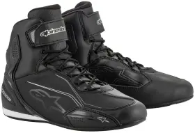 5-4111-0107-01 Alpinestars 4111-0107-01 Mens St Faster-3 Motorcycle Boots Black/silver Size 5-4111-0107-01 Alpinestars 4111-0107-01 Mens St Faster-3 Motorcycle Boots Black/silver Size