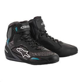 Alpinestars 4111-1142-06 Stella Faster-3 Rideknit Riding Shoes 7.5 Black/teal