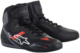 4112-0272-15 Alpinestars Faster-3 Black Red Knit Shoes Size 12