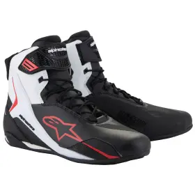 4113-5910-14 Alpinestars Faster-4 Riding Shoes 14 Black/white/red