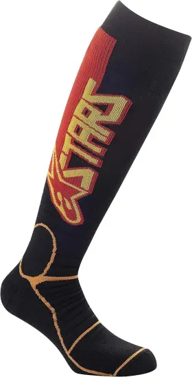 4701520-1540-l Alpinestars Sock Mx Pro Bk/yl/org L