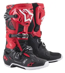 482-02211 Alpinestars Tech 10 Red/black Motocross Mx Offroad Boot - Size 11