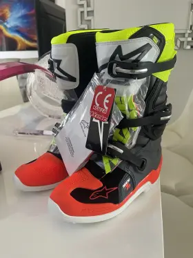 482-26 Alpinestars Tech 7s Youth Motorcycle Mx Riding Boots Size Us 8 Euro 42 482-26 Alpinestars Tech 7s Youth Motorcycle Mx Riding Boots Size Us 8 Euro 42