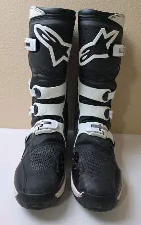 61727 Alpinestars Tech 3 Mens Motocross Riding Boots Size 16 Black And White