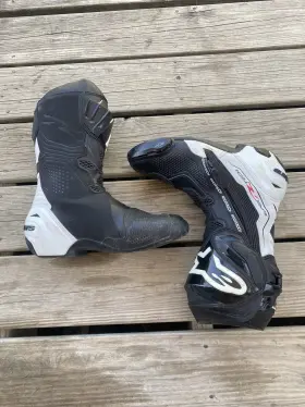 64029190000 Alpinestars Alpinestar Supertech R Boots Black/white 42 / 8us