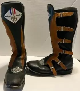 65465 Alpinestars Vintage Malcolm Smith Moto-x Boots Motocross Size 12