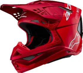 8301023-3003-s Alpinestars Supertech M10 Flood Mips Red Fluo Helmet Size Small