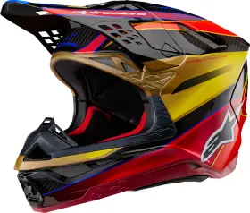 8301223-5938-xs Alpinestars Supertech M10 Helmet - Era Mips Gloss Gold/yellow/rio Red Xs