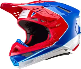 8301923-3017-xl Alpinestars Supertech S-m10 Bale Helmet Red/blue Glossy Xl 8301923-3017-xl Alpinestars Supertech S-m10 Bale Helmet Red/blue Glossy Xl
