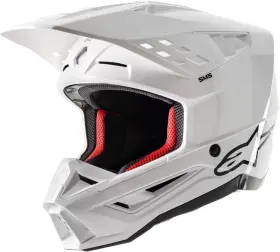 8303123-2180-xl Alpinestars S-m5 Solid Helmet White Glossy Xl