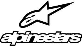 8660017-011 Alpinestars Reflective Grey Helmet Stickers 5pcs