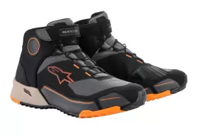 Ast-2611820-1284-9 Alpinestars Cr-x Drystar Riding Shoes Black/light Brown/orange Size - 9