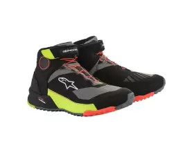 Ast-2611820-1538-14 Alpinestars Cr-x Drystar Riding Shoes Black/yellow Fluo/red Fluo - 14 Ast-2611820-1538-14 Alpinestars Cr-x Drystar Riding Shoes Black/yellow Fluo/red Fluo - 14