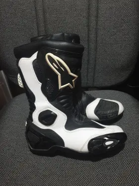 Astar6 Alpinestars Stella Smx S-mx 5 Women Size 6 Black White Waterproof Motocross Boot Astar6 Alpinestars Stella Smx S-mx 5 Women Size 6 Black White Waterproof Motocross Boot