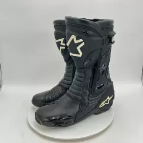 Bw6548 Alpinestars New Supertech R Men Size Eu 44 Us 9.5 Black Racing Motorcycle Boot