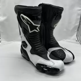 En13634 Alpinestars Stella Smx-5 Womens Boot Black/white Size 7 Us 38 Eur Excellent