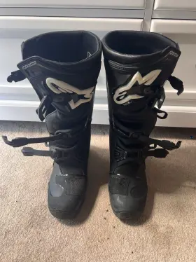 P385061 Alpinestars Mens Black Tech 3 At Enduro Off Road Racing Dirt Bike Riding Boots