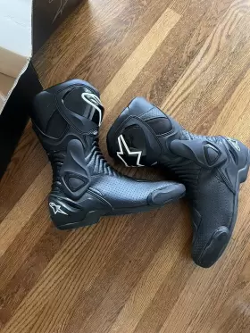 2223014-100 Alpinestars Smx-6 Adult 14 Motorcycle Boots Black 11.5us/46eur