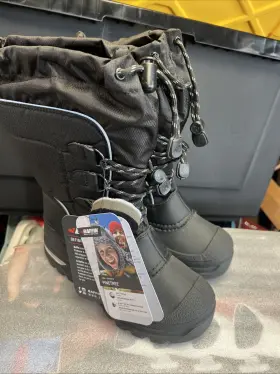 Sntr-y026-bk1-02 Baffin Youth Pinetree Boots - Black Size 2 Sntr-y026 New No Box