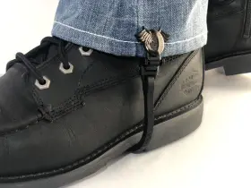 Biker Boot Straps Bbs/md6 6 Inch Midnight Cycle / Pant Leg