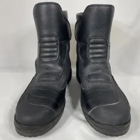 Blb32 Bilt Motorcycle Boots Mens 12 Black Lace Strap Microfiber Leather Blend