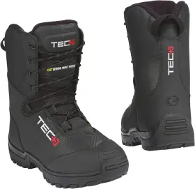 4442362990 Brp Ski-doo Tec Snowmobile Boots Black Size 9