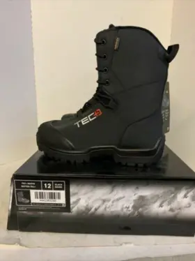 4442363290 Brp New Ski-doo Tec Boots Black Size 12 Oem