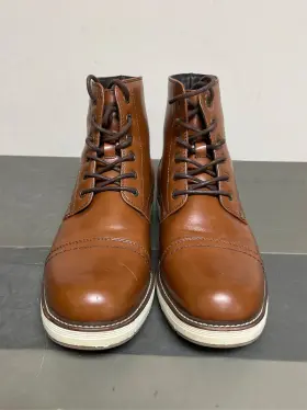 Bmumab2509 Bruno Marc Mens Motorcycle Combat Boots Lace-up Casual Dress Biker Boot