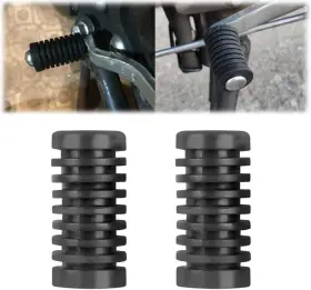 Bwesoo 742491745465 2 Pcs Black Motorcycle Gear Shift Shifter Lever Pedal Rubber