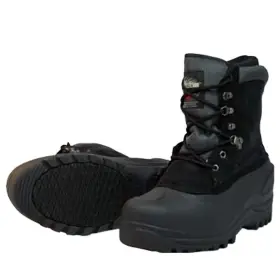 653014001 C.o. Lynch 10-23116 Itasca New Womens Tundra Leather Snow Boot Black Size 6
