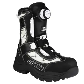 84-2508 Castle X New Womans Size 8 White/black Charge Atop Boots