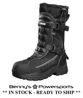 84-185 Castle X Mens Barrier 2 Boot Black Snowmobile Winter Riding Snow Boots Buckle