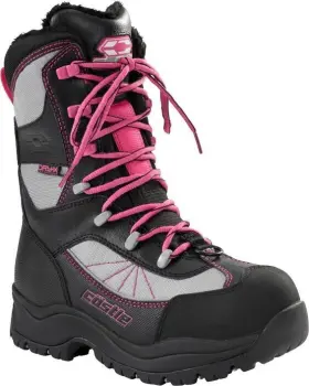 84-2326 Castle X Force 2 Womens Snowmobile Boots Gray/pink Size 6 -