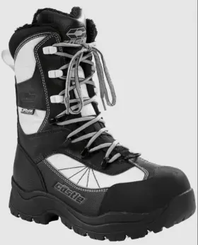 84-24307 Castle X Force 2 Snowmobile Boots Waterproof Speed Lace White Womens U.s. 7