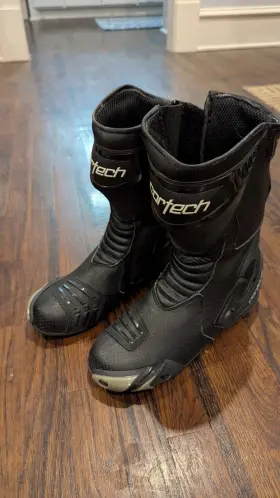 8591010546 Cortech Motorcycle Boots - Latigo Air Rr Black Mens Size 12