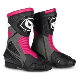 8593-0217-41 Cortech Womens Apex Rr Air Motorcycle Boots Rubine Size 09