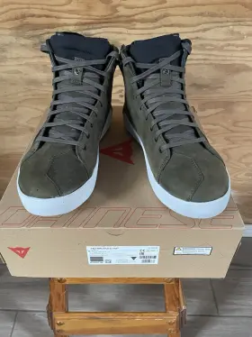 201775234-251-46 Dainese Metractive D-wp Shoes - Smoke-green/white Us Size 12.5