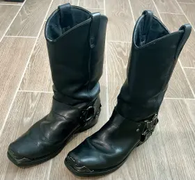 Di19053 Dingo Harley Davidson 679145326025 Men S Chopper Leather Boots Black Size 10.5 Wide