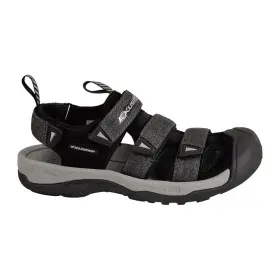 E-ss515d-3940 Exustar Clipless Sandals - Black/grey 39-40 Euro Or 6-7.5 Us