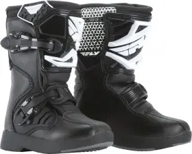 Fly Racing 191361082962 Youth Maverik Mini Boots Black Sz Y12