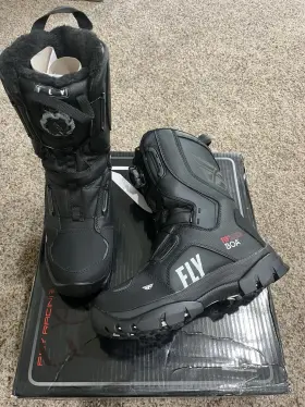 Fly Racing 191361258138 Marker Boa Mens Snow Boots Black 8 Usa