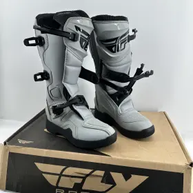 264-68012 Fly Racing Maverik Boots Grey/black 8 264-68012 Fly Racing Maverik Boots Grey/black 8