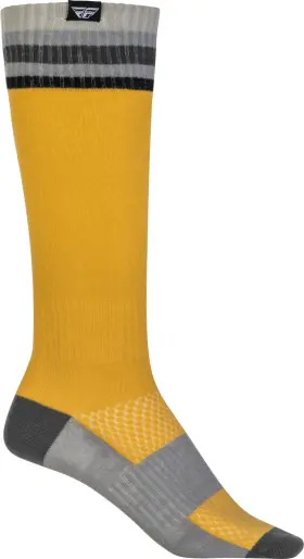 350-0542y Fly Racing Youth Mx Socks Thin Yellow - Part Number